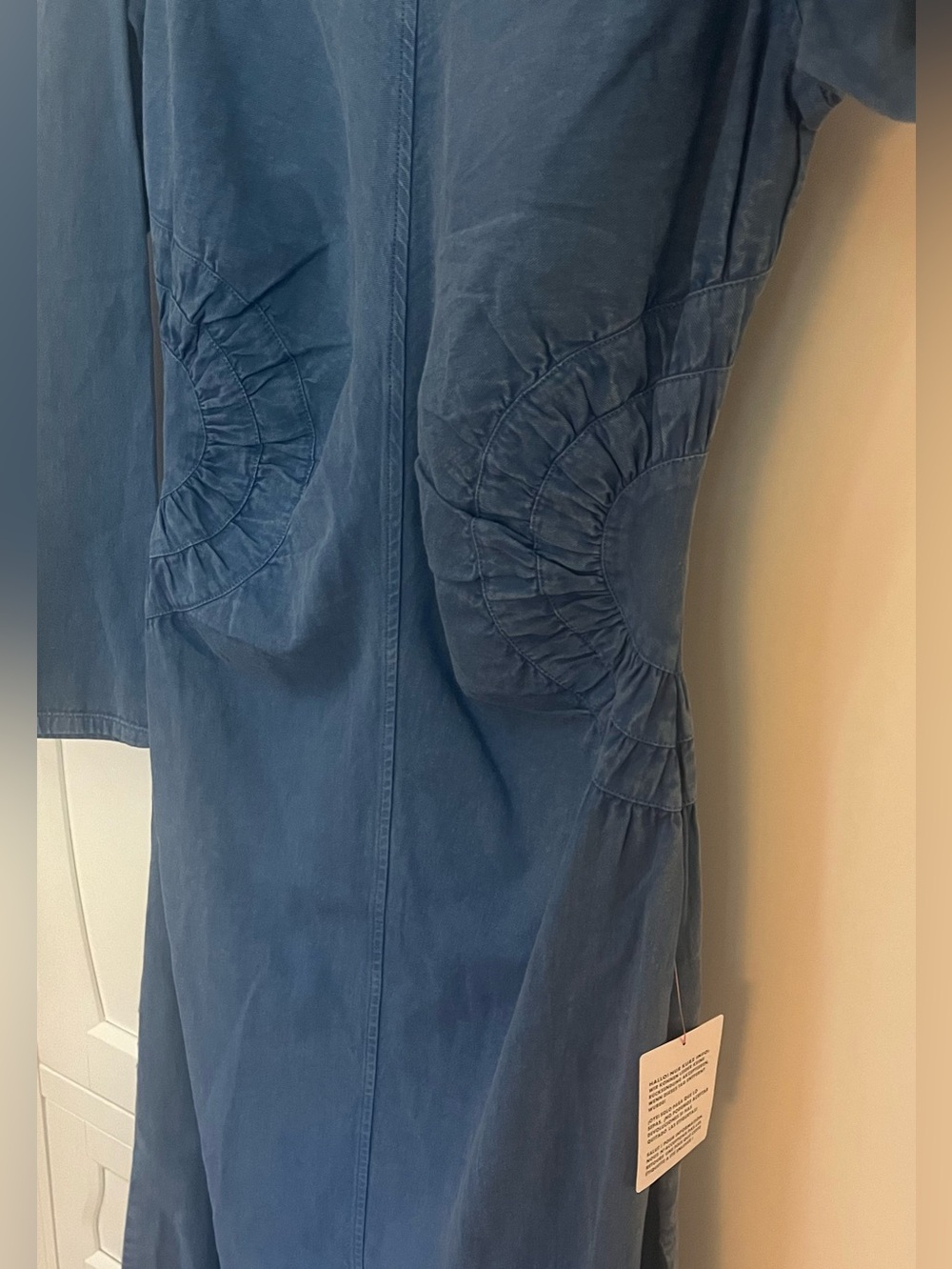 ASOS DESIGN washed twill midi dress in denim blue acid wash size 10 NWT - Picture 6 of 12